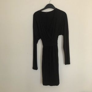 V neck wrap dress